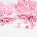 10x4x6mm Light Pink Handbag Stud Rivet Leather Belt Chicago Screw Rivets Button