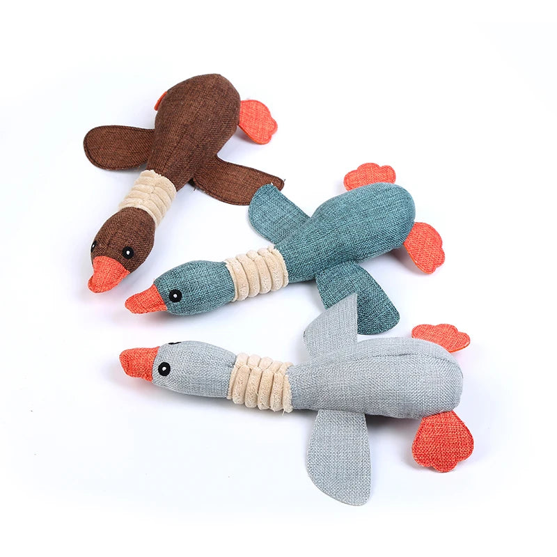 Bite Resistant Lovely Animal Squeaky Dog Plush Toy Chew for Pet