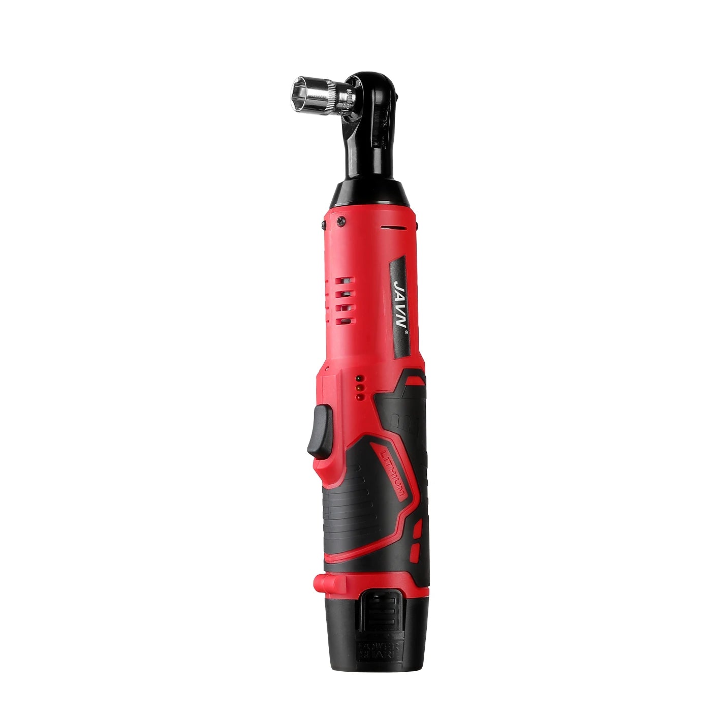 JY JAVN 12V Cordless Electric Wrench 45NM 33Ft.lbs 3/8'' Ratchet Wrench Removal Screw Nut Car Repair ToolRight Angle Wrench