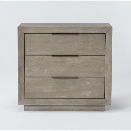 Modern New Style Fashionable Smart Bedside Cabinets Wood Panel Nightstands Apartment Bedroom Living Room Furniture 3 Drawers