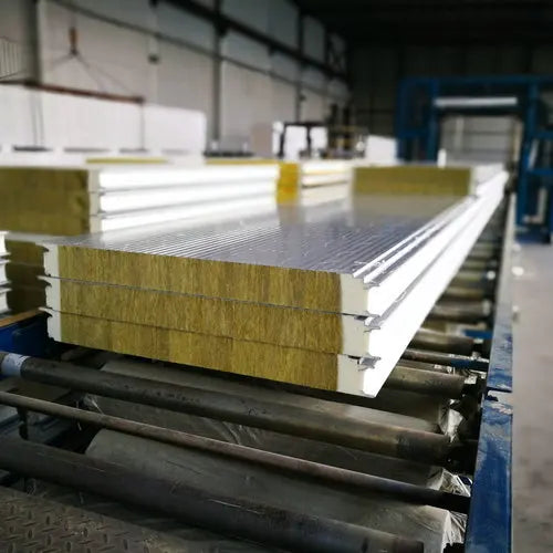 High-Density Rock Wool Roofing Panels Fireproof Sandwich Panels for Prefabricated Houses and Warehouses