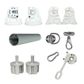 Wholesale Aluminum / Steel Awning Windows Spare Parts for Roller Blinds Waterproof