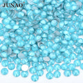 SS6 SS16 SS20 SS30 Mocca Aquamarine Round Strass Applique Non Hot Fix Stones Glass Crystal Flatback Rhinestone for DIY Crafts