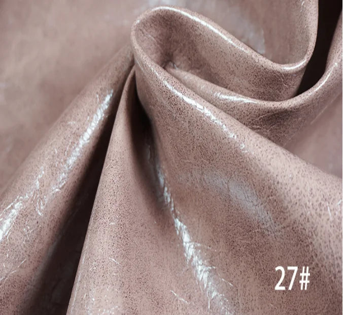 Oil Surface Embossed and Printed Bag PVC Artificial Leather Fabrics