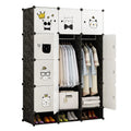 Modern 12-Door Hanging Plastic Home Wardrobe Organizer Shoe Rack Portable Extendable Foldable Tool-free Assembly Bedroom Living