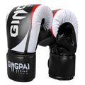 6oz Leather Boxing Gloves with Hand Grips Closure Waterproof Outdoor Wrist Stretch Workout Punching Mitts Training for Daily Use