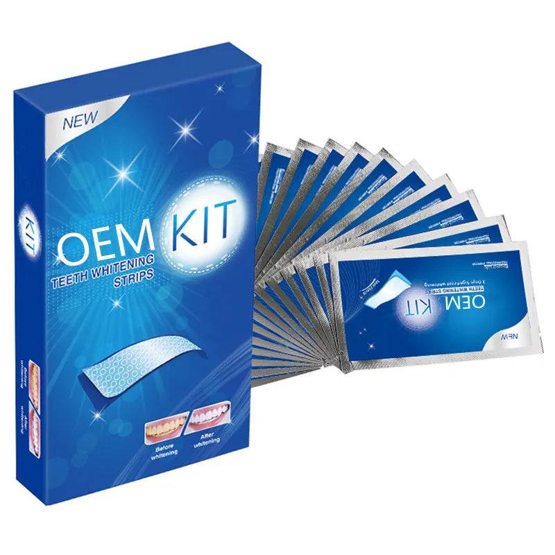 Care Teeth Whitening Strips Mint Flavor Fast Effective Convenient Glycerin Material Wholesale Dentist Teeth Whitening Strips