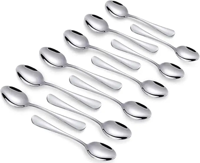 Pack of 12 Espresso Spoon Stirring Stainless Steel Mini Coffee Spoons Gold Spoon Set
