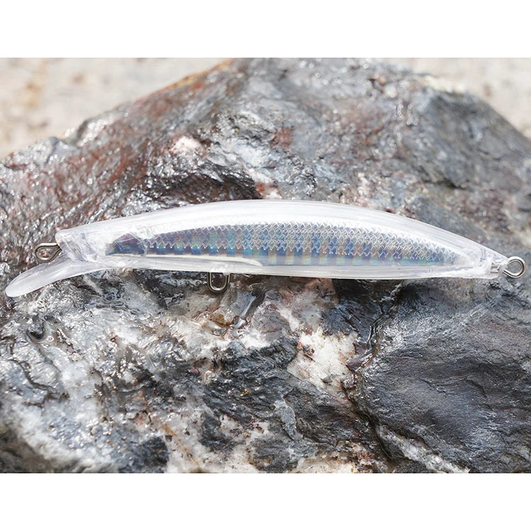 DIY Fishing Lure Blank Body Unpainted Hard Bait 90mm 3.5in 6g Minnow Crankbait for Fishing MegaBDM