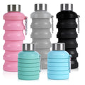 Factory Wholesale Reusable BPA Free Eco-Friendly Outdoor Foldable Silicone Camping Travel Water Bottle