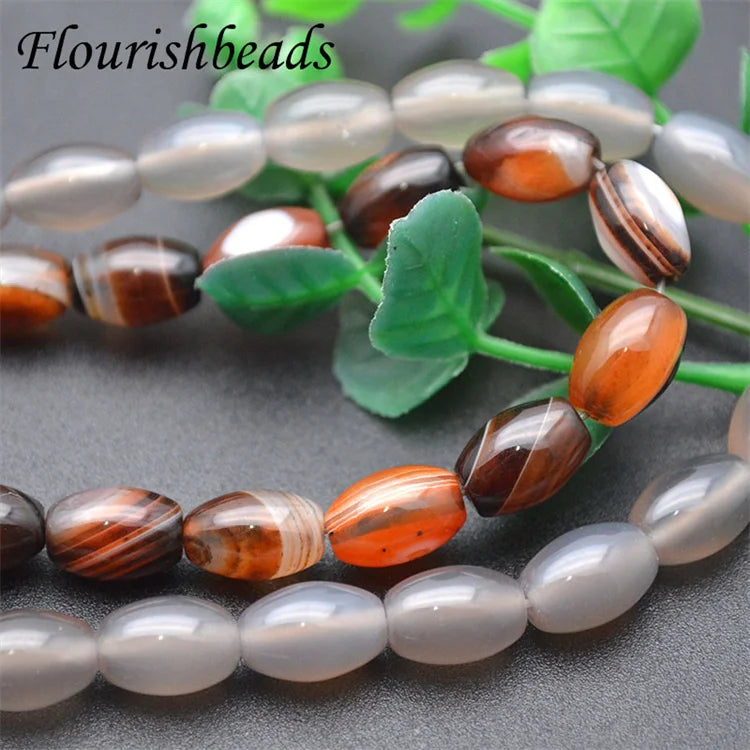 Wholesale Natural Gemstone DZI Banded Agate Stone Beads Loose Beads for Jewelry Making
