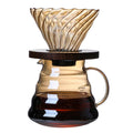 Custom High Borosilicate Glass  Pour Over Coffee Dripper 18 Oz Glass Carafe Large Coffee Filter Coffee Making Set