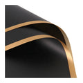 High Quantity Gold Edge Black Flower Wrapping Packaging Paper for Flowers Bouquet Waterproof