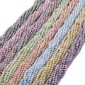 New Color 4mm Rondelle Crystal Glass Beads Faceted Loose Spacer Glass Beads for Jewelry Making DIY Bracelet Necklace