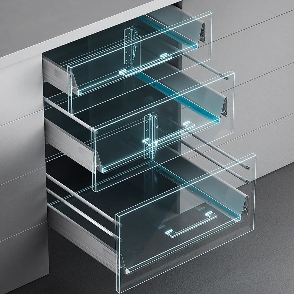 Wholesale Double Wall Kitchen Box Soft Closing Metal Drawer Slide