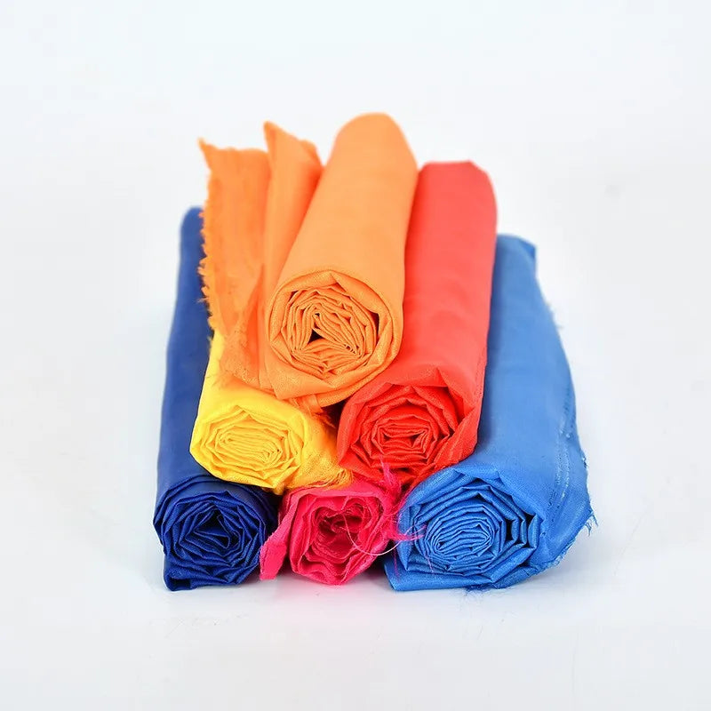 Top Sale Cheap 100% Polyester Shiny Habotai Fabric Multi-color for Wedding Dance Flags