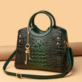 Classic PU crocodile Pattern Women Handbags Ladies Shoulder Hand Bags Customization Leather Handbag