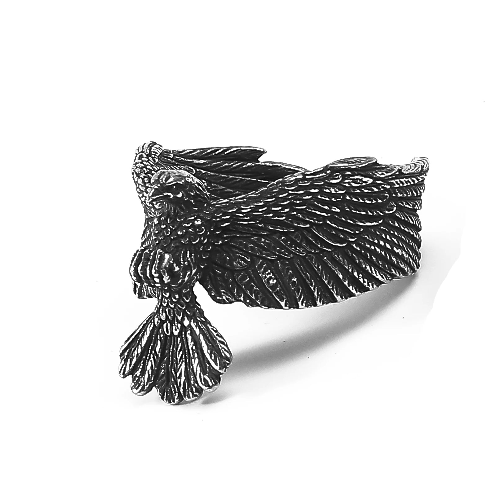 Vintage Jewelry Wholesale Stainless Steel Mens Biker Ring Norse Myth Themed Ring Viking Jewelry