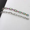 Nolvo World 11mm Wholesale New Fashion Rainbow Metal Chain Apparel Hardware Accessories Chain Handle for Handbag