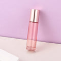Free Sample 10ml Pink Glass Empty Bottle Roll on Bottle Perfume Cosmetic Packaging Roller Bottle for Essential Oil