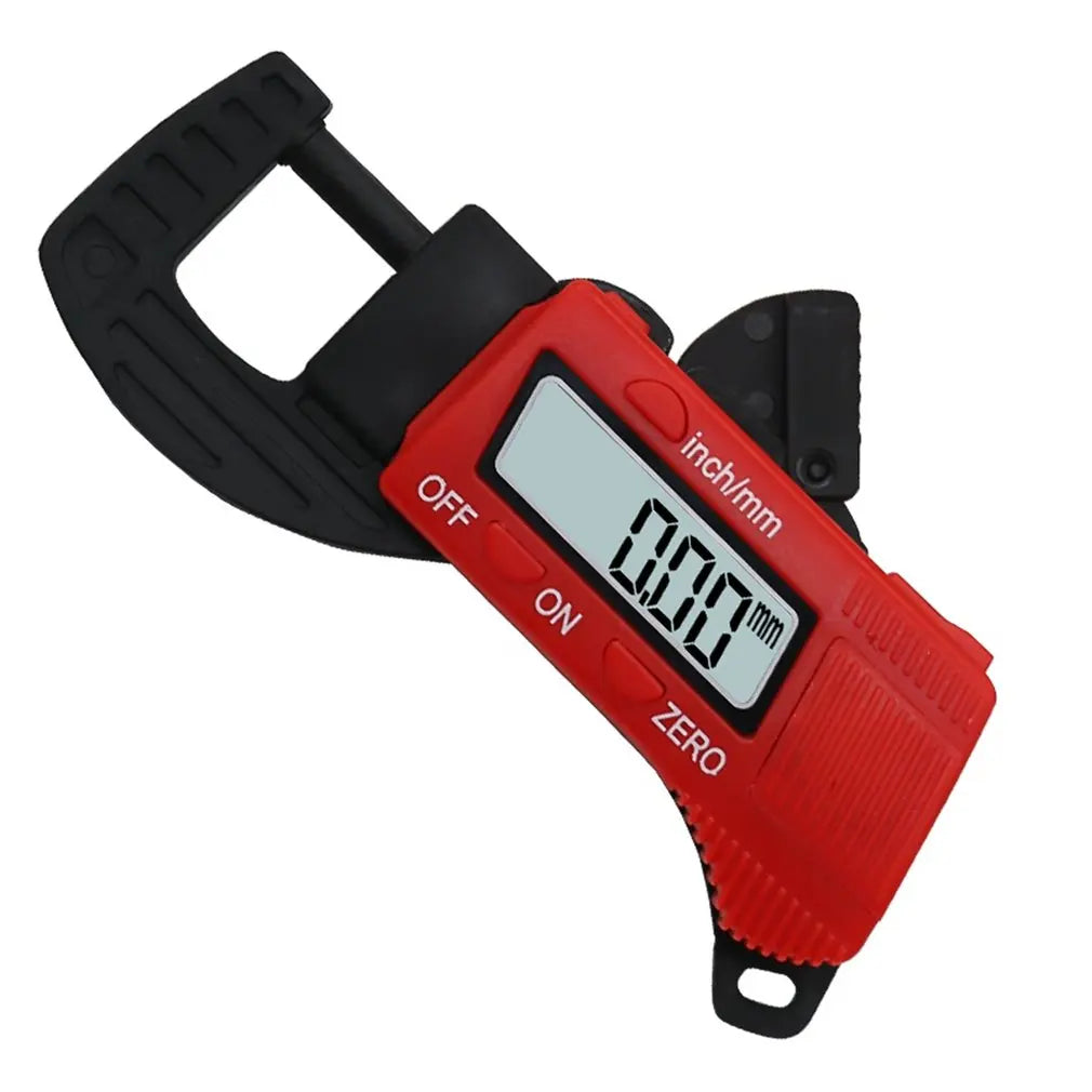 0-12.7mm Digital Thickness Caliper Carbon Fiber Composites DIY Measurement Tool Blue/Red Micrometer Gauge OEM Customization