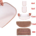 Wholesale 4x4inch 13x4inch 360 Swiss Lace Net for Make Wigs Closure Front Base Hair Net Wig Cap Accessory