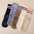 Custom OEM Design Pilates Women Crew Cotton Non-slip Grip Socks Yoga Anti Slip Women's Socks