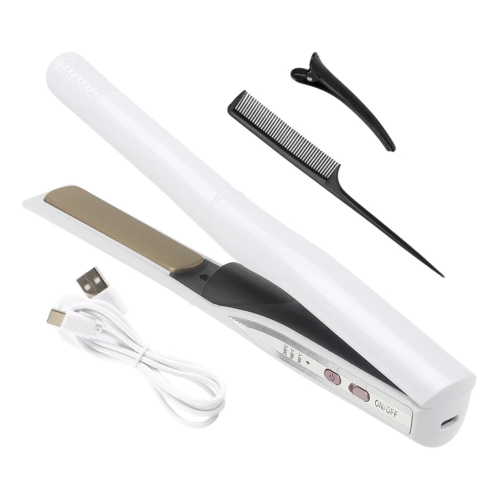 Professional Wholesale Cordless Flat Irons Custom Logo Ceramic Fast Heat Wireless Flat Iron Electric Cordless Hair Straightener