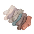 Unisex Newborn Autumn Breathable WinterSoft Crew Winter Cotton Kids Infant Solid Color Thicken Baby Ribbed Socks