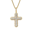 CN316 Bling Bling Brass Zircon Cross Pendants Iced Out Hip Hop Necklace Jewelry