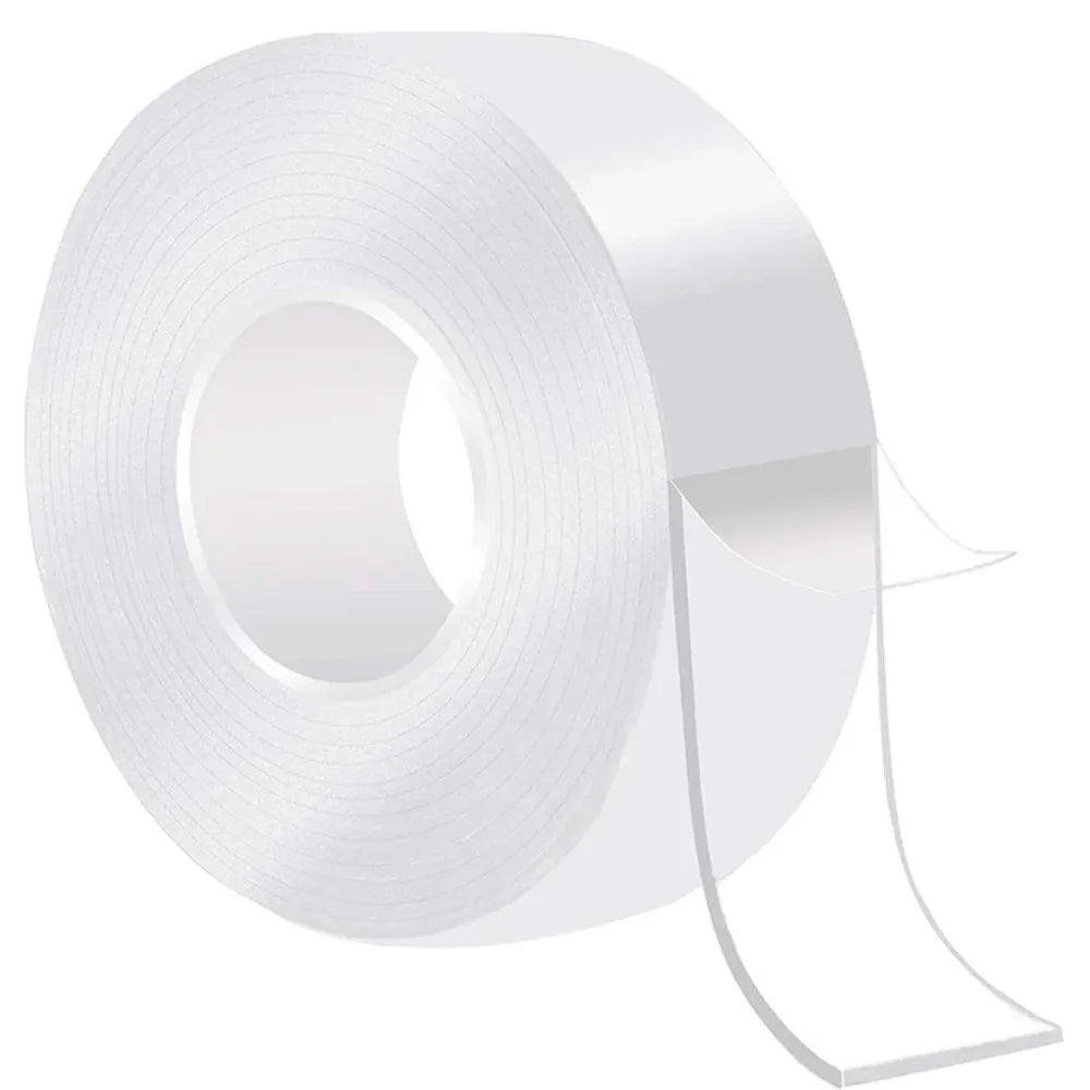 Multipurpose Transparent Double Sided Mounting Tape Waterproof Mildew Proof Nano Washable Adhesive for Bathroom Kitchen Die Cut