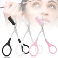 Women's Eyebrow Trimmer Scissors with Comb Beauty Cosmetic Makeup Tool for Girls and Ladies