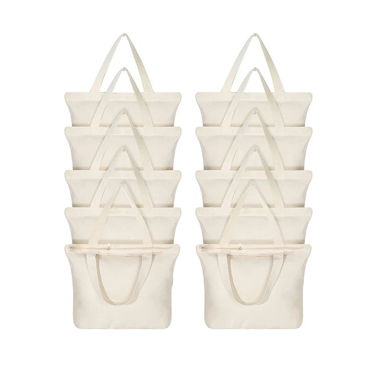 Wholesale Custom Print Organic Canvas Tote Shopping Cotton Bag Reuseable Shopping Bag