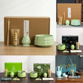 Handmade Eco Friendly Customized LOGO Color Box Packing 8 Pcs 12 PcsSafety Bamboo Ceremony Bamboo Matcha Whisk Set