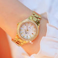 BS Lady Watch 1258 Luxury Crystal Diamond Women Dress Bracelet Fashion Quartz Watches Female Stainless Steel Ladies Wristwatch