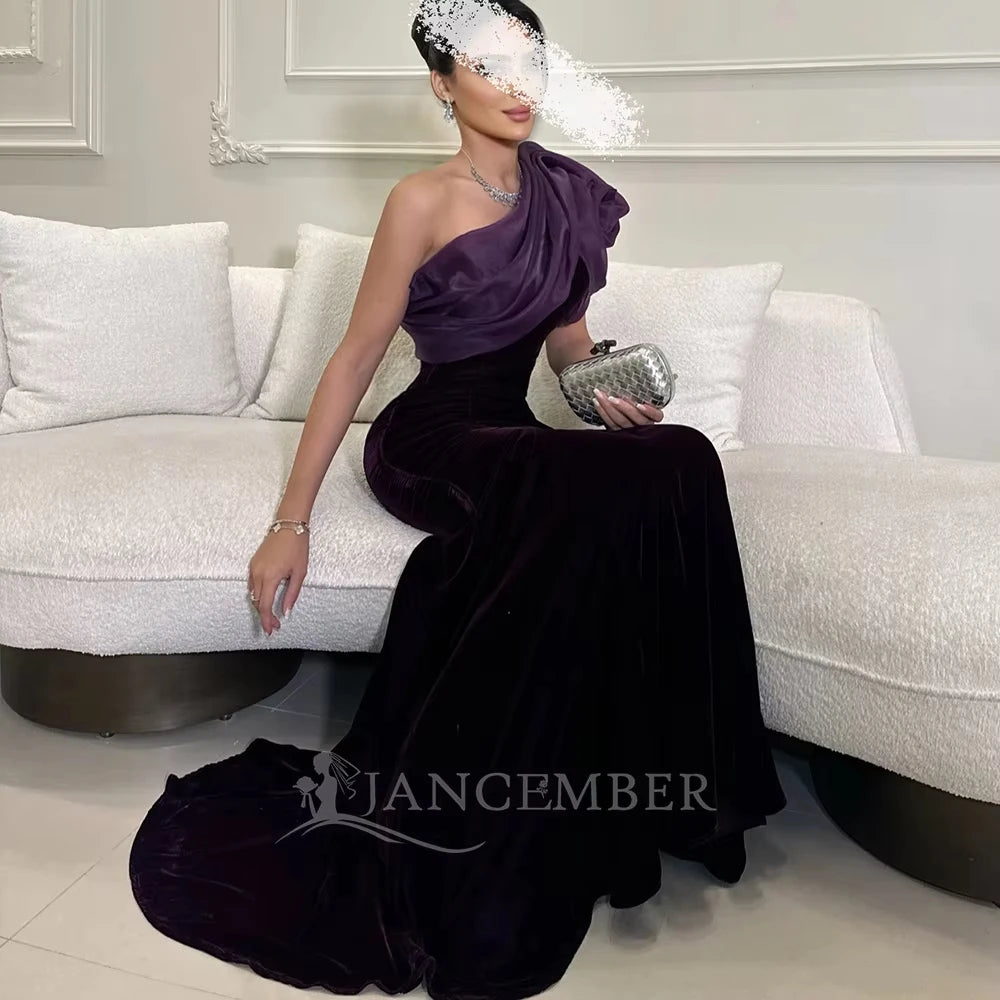 Lscz208 Luxury Dubai Grey Blue Muslim Evening Dress Long Sleeve Elegant Women Arabic Formal Dresses for Wedding Party