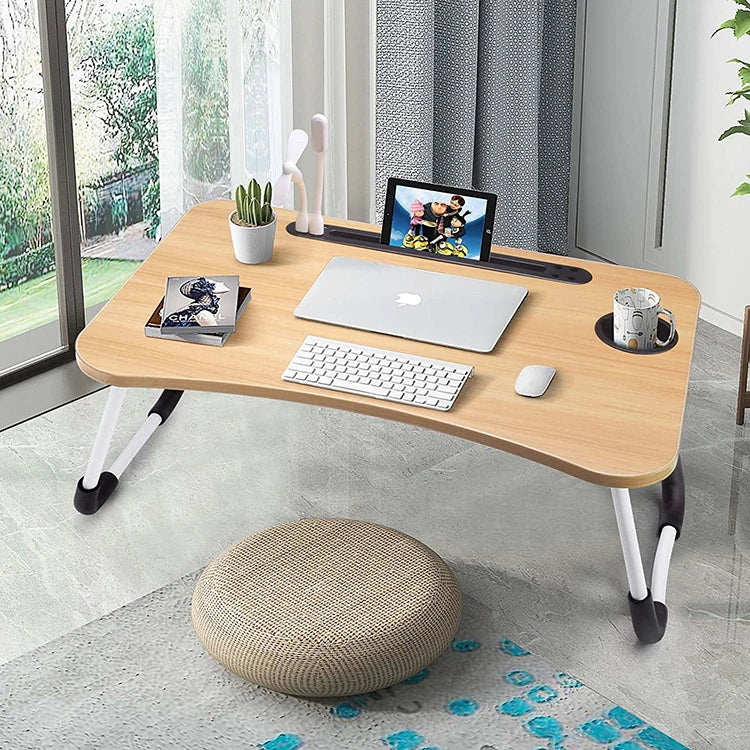 Laptop Table on Bed and Sofa Manufacturer Cupholder Computer Desk Children's Folding Computer Desk USB Folding Rack
