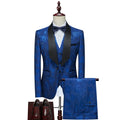 2024 Groom Suits New 3 Pieces Male Host Show Large Size Wedding Dress Coat Pant Men Suit Luxury Men's Business Suit Set