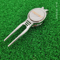 Hot Selling Metal Personalized Ball Marker Golf Divot Repair Fixer Tool with Clip