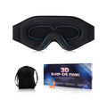 3D Contoured Satin Modal Fabric Crystal Knit Anti-Wrinkle Eye Mask Blocking Light Sleeping Mask Elastic Strap Travel-Friendly No