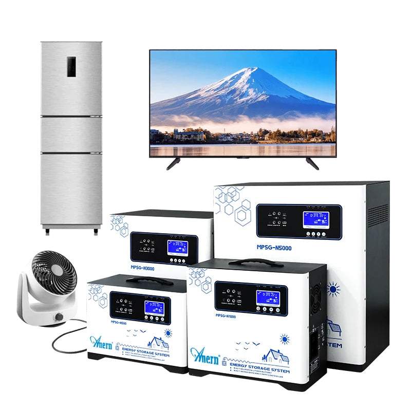 For 48V MPPT Lithium Ion Solar Kit 3000W 5000W Balcony Monocrystalline Silicon Camper Solar System