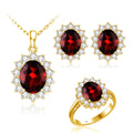 Luxury Designer Jewels Anniversary Gift Parure De Bijoux Grandmother Female 18K Gold S925 Silver Jewelry Sets