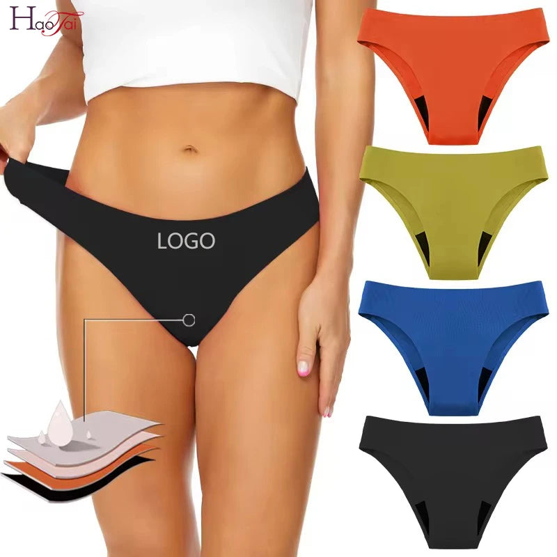 1pcs OEM/ODM Overnight Period Swimming Brief for Women Absorbent Period Panties Heavy Flow Menstrual Bikini Panties in Swimming