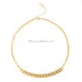 High Quality 18K Gold Plated Stainless Steel Thick and Thin Chain Necklace P203078