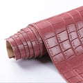 Matte Metallic Crocodile Block Design Waterproof PVC Leather for Handbags Car Seat Furniture Shoes & Belt