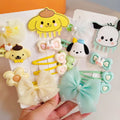 Factory Sale8pcs/set Cartoon Animal Acrylic Hair Pin Handmade Flower Bow Hair Accessories Fancy Cute Hair Clips