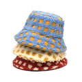 Bucket Hats Women Furry Faux Fur Print Soft Print Winter Warm Plush Fluffy Cap
