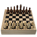 Handcrafted Wooden International Chess & Slingshot Board Game - 2-in-1 Educational Table Game for Kids & Adults MegaBDM