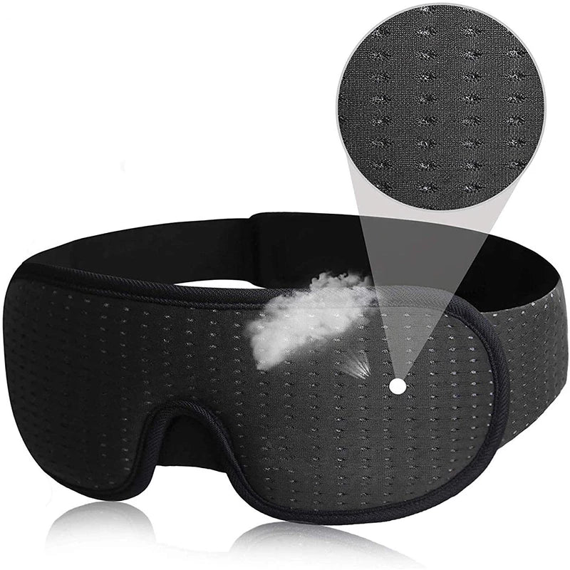 Portable Breathable Relaxation 3D Sleeping Eye Mask As Gifts