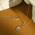 Wholesale Fashion Jewelry Moon Necklace 925 Sterling Silver Jewelry Rhodium Gold Plated Jewelry